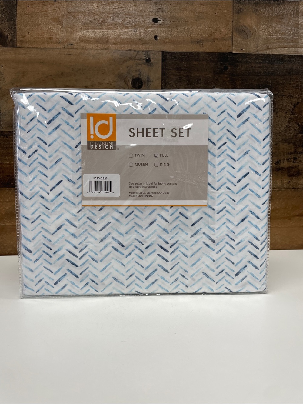 Intelligent Design Blue Patterned Sheet Set